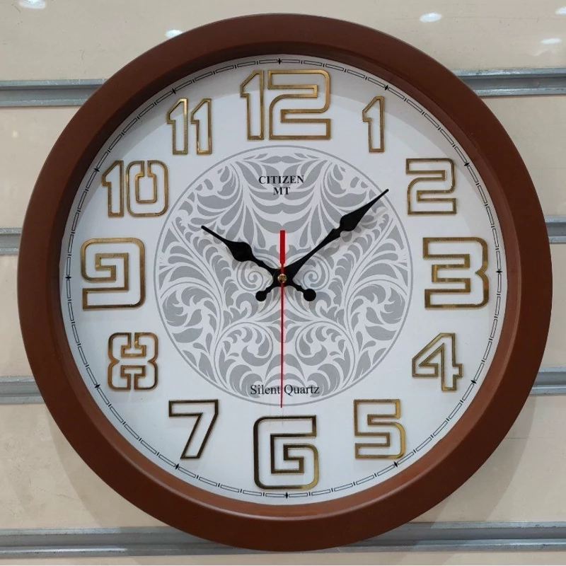 ساعت دیواری آرام گرد با رنگ بندی سایز 37 سانت کد 1