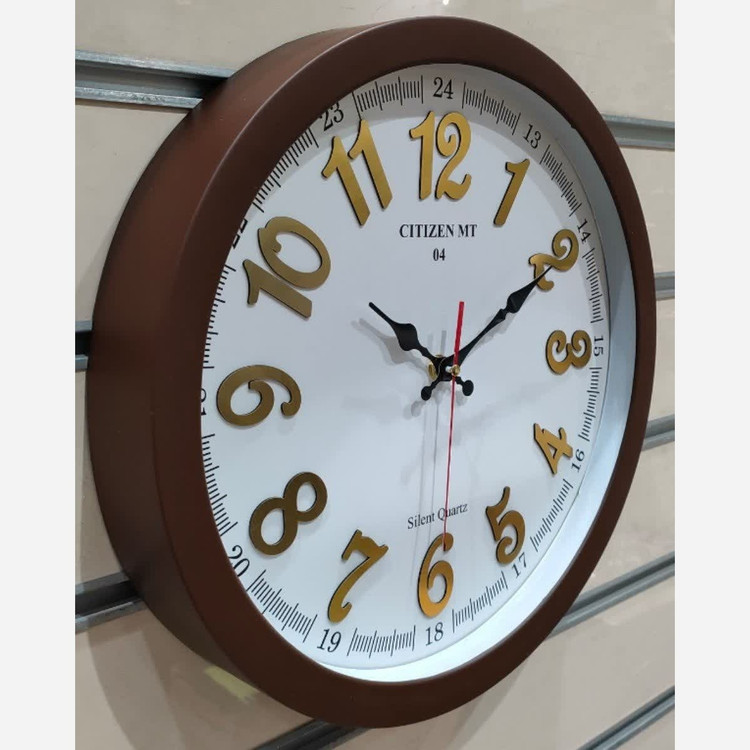 ساعت دیواری بی صدا آرام گرد سایز 37 کد 4