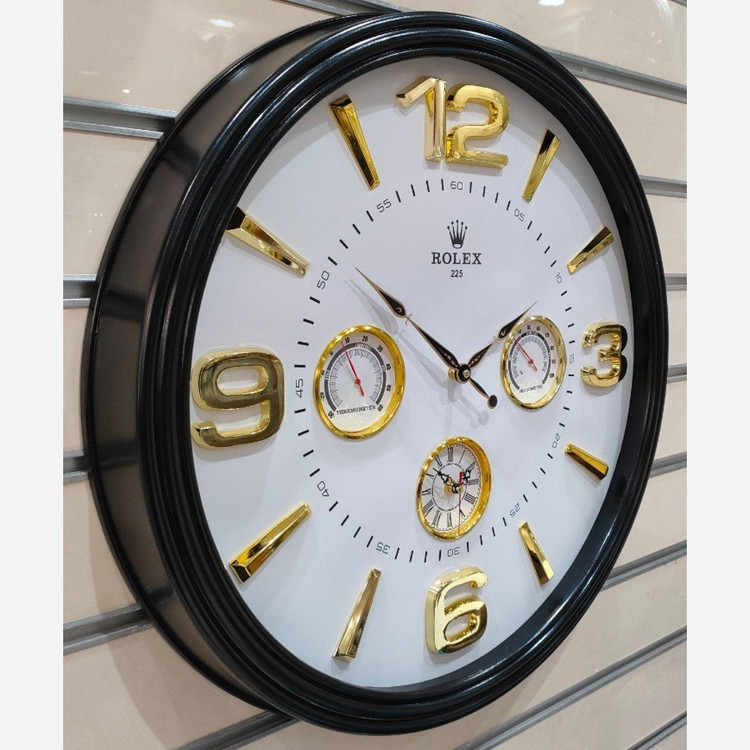 ساعت دیواری 60 سانتی دارای دماسنج و رطوبت سنج